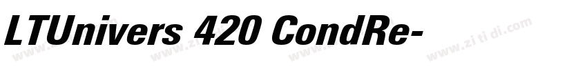 LTUnivers 420 CondRe字体转换